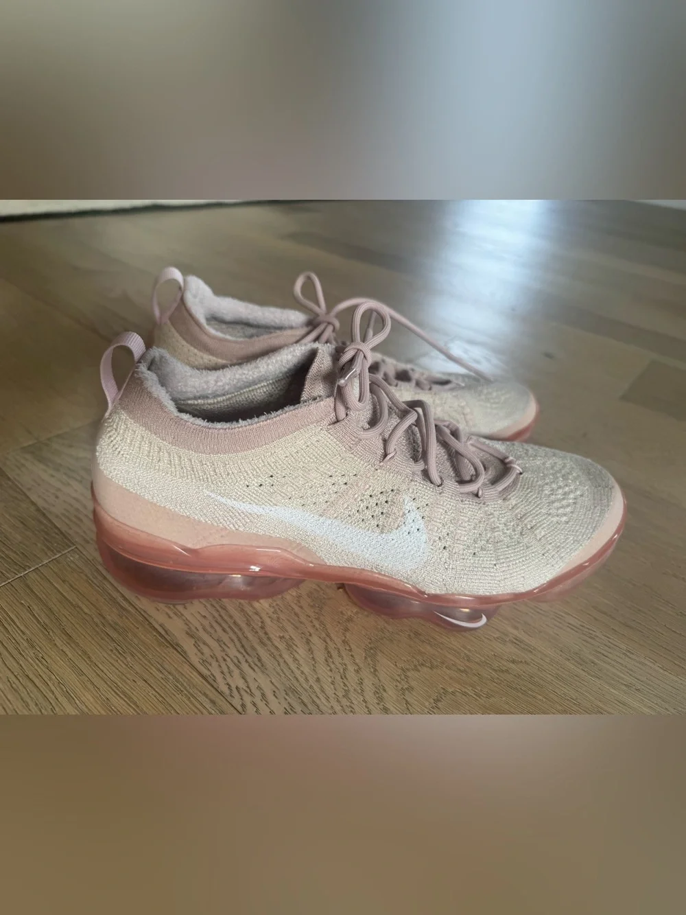 Nike Air VaporMax 2023 Flyknit Women's Size 9.5 Pink Beige DV6840-101 Authentic